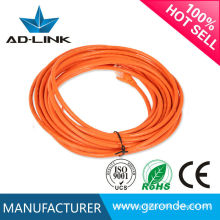 Ethernet cable de red lan 24 awg 5.0PVC macho a macho cable cat5e cobre desnudo